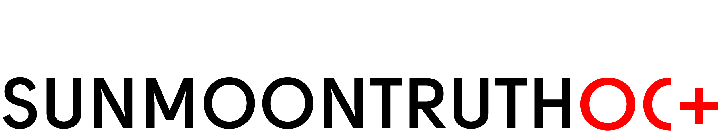 Sun Moon Truth - Red Horizontal Logo Banner